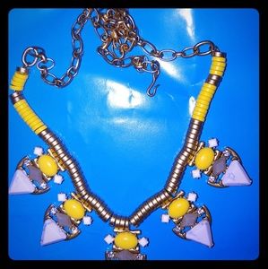 STELLA DOT YELLOW STONE NECKLACE